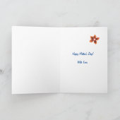 Floral Faux Moederdag Kaart voor partner (Binnen)
