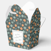 Floral Favor Box with Custom Hand-Drawn Note Bedankdoosjes (Geopend)