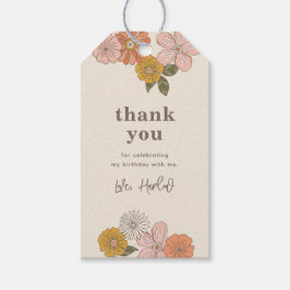 Floral Favor Tag | Retro Favor Cadeaulabel