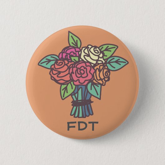 Floral FDT Button (Voorkant)
