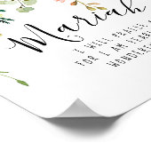 Floral Fearful en Wonderful Made Psalm Poster (Hoek)