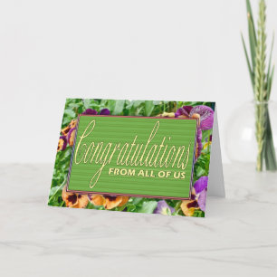 Floral feliciteert met de pensioenkaart van alle kaart
