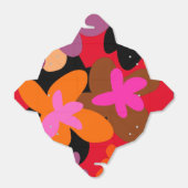 Floral felle kerstfeestdoos bedankdoosjes (Uitgevouwen)