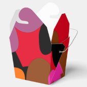 Floral felle kerstfeestdoos bedankdoosjes (Geopend)