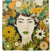 Floral Fem Douchegordijn (Voorkant)