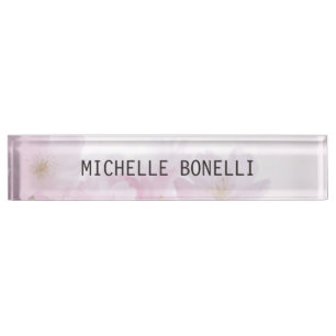 Floral Feminine Professional Plain Legible Modern Naambordje