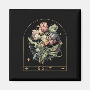 Floral Feminist 8647 Anti-Trump Mensenrechten Grap Magneet