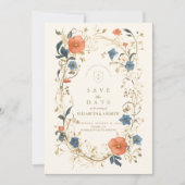 Floral Fern Wedding Save The Date (Voorkant)
