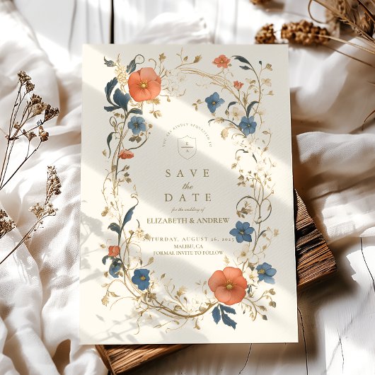  Floral Fern Wedding Save The Date