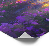Floral Fields op Dusk Poster (Hoek)