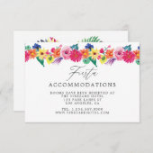 Floral Fiesta Accommodations Informatiekaartje (Voorkant / Achterkant)