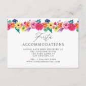 Floral Fiesta Accommodations Informatiekaartje (Voorkant)