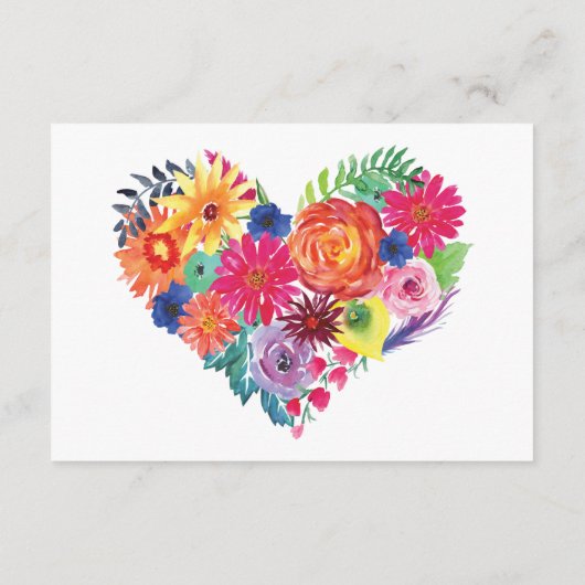 Floral Fiesta Accommodations Informatiekaartje (Achterkant)