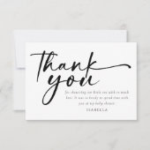 Floral Fiesta Baby shower Bedankkaart (Voorkant)