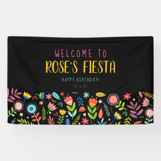 Floral Fiesta Banner (Horizontaal)