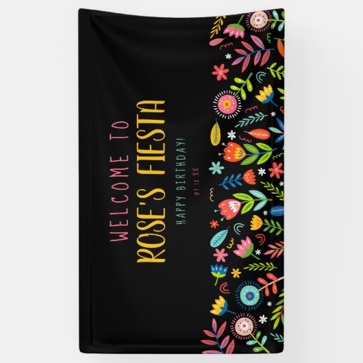 Floral Fiesta Banner (Verticaal)