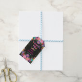Floral Fiesta Birthday Little Senorita Hartelijk d Cadeaulabel (Met Touw)