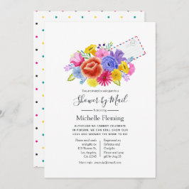 Floral Fiesta Bridal of Baby shower per post Kaart