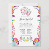 Floral Fiesta Bridal of Baby shower per post Kaart (Voorkant)