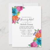 Floral Fiesta Bridal of Baby shower per post Kaart (Voorkant)