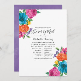 Floral Fiesta Bridal of Baby shower per post Kaart