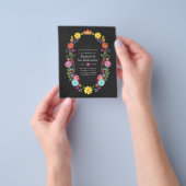 Floral Fiesta Bridesmaids Luncheon Invite Flyer (Hand)