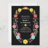 Floral Fiesta Bridesmaids Luncheon Kaart (Voorkant)