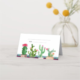 Floral Fiesta Cactus Koppels Douche plaats kaarten Plaatskaartje