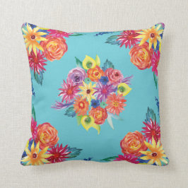 Floral Fiesta Mexican Flower Pattern Sierkussen