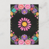 Floral Fiesta Nacho Gemiddelde Mexicaanse Boeken v Informatiekaartje (Achterkant)