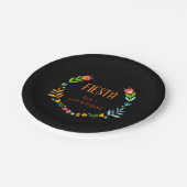 Floral Fiesta Papieren Bordje (Gekanteld)