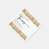 Floral Fiesta Taco Bout Twins Baby shower Servet (Hoek)