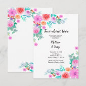 Floral Fiesta Taco'bout Love Couples Shower Kaart (Voorkant / Achterkant)