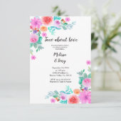 Floral Fiesta Taco'bout Love Couples Shower Kaart (Staand voorkant)