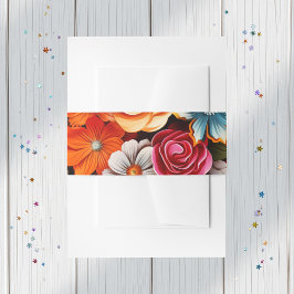 Floral Fiesta Uitnodigingen Wikkel