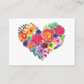 Floral Fiesta Vrijgezellenfeest Date Night Ideeën Informatiekaartje (Achterkant)