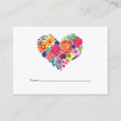 Floral Fiesta Vrijgezellenfeest Raffle Ticket Informatiekaartje (Achterkant)