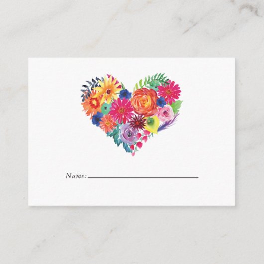 Floral Fiesta Vrijgezellenfeest Raffle Ticket Informatiekaartje (Achterkant)