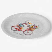 Floral Fietseend Papier Bord (Gekanteld)