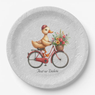 Floral Fietseend Papier Bord