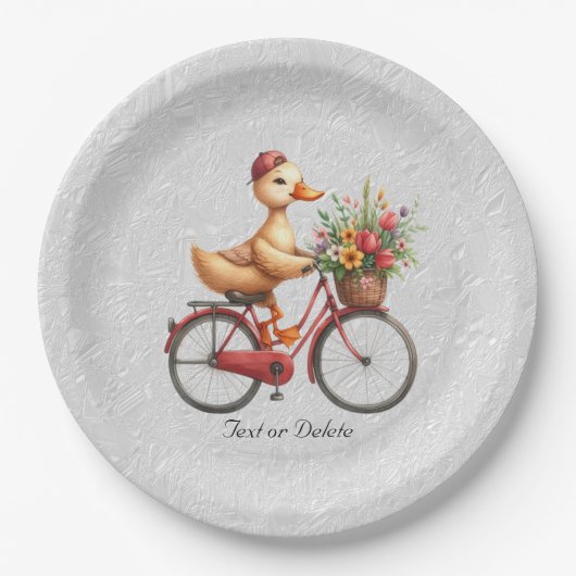 Floral Fietseend Papier Bord (Voorkant)