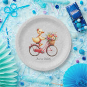Floral Fietseend Papier Bord (Feest)