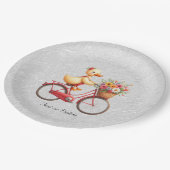 Floral Fietseend Papier Bord (Gekanteld)