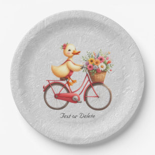Floral Fietseend Papier Bord