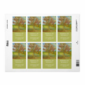 Floral fijn kunst personaliseren etiket (Full Sheet)