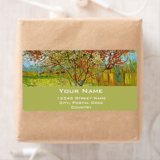 Floral fijn kunst personaliseren etiket (Insitu)