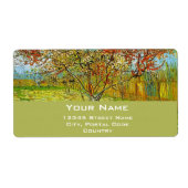 Floral fijn kunst personaliseren etiket (Voorkant)