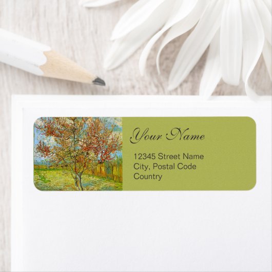 Floral fijn kunst personaliseren etiket (Insitu)