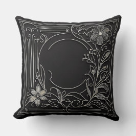 Floral Filigree Frame Kussen