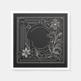 Floral Filigree Frame Servet